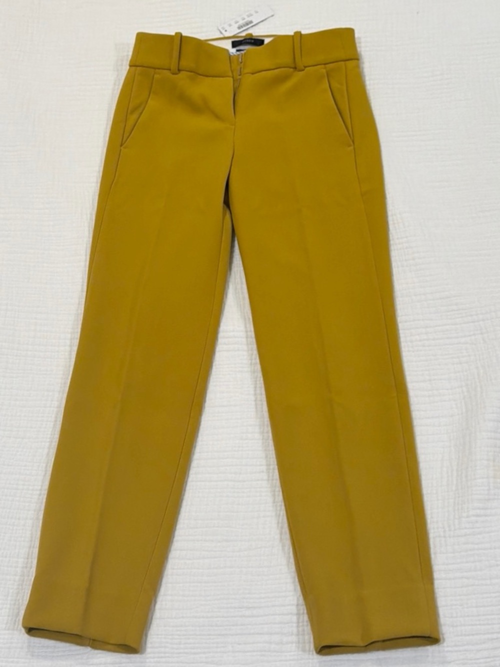 J. Crew Mustard Straight-Leg Women's Dress Pants